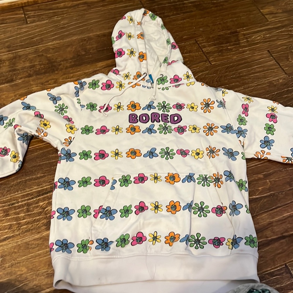 Zumiez teenage bored flower hoodie